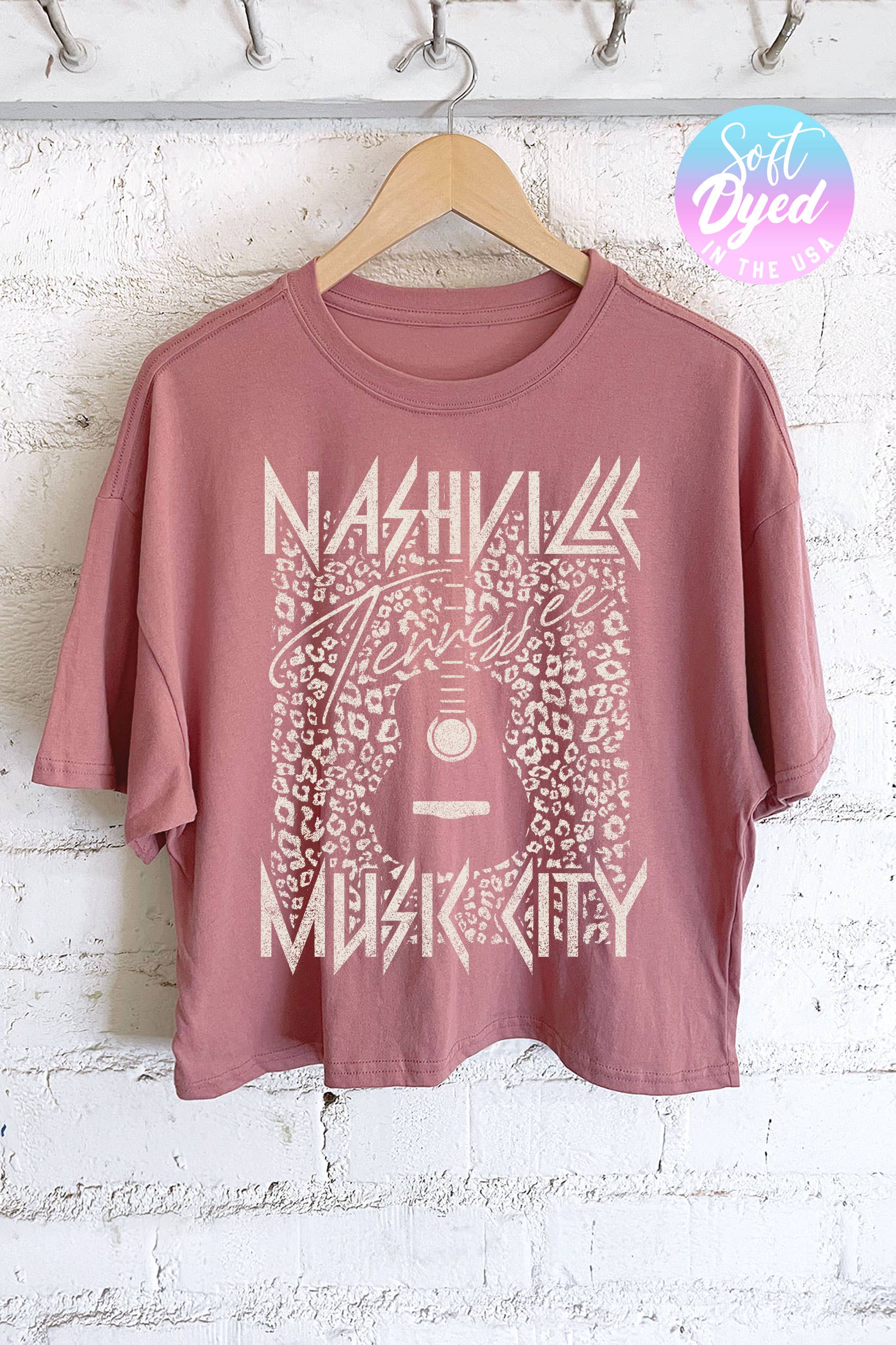 Nashville Relaxed Boxy Fit Women's Screen Printed T-Shirt