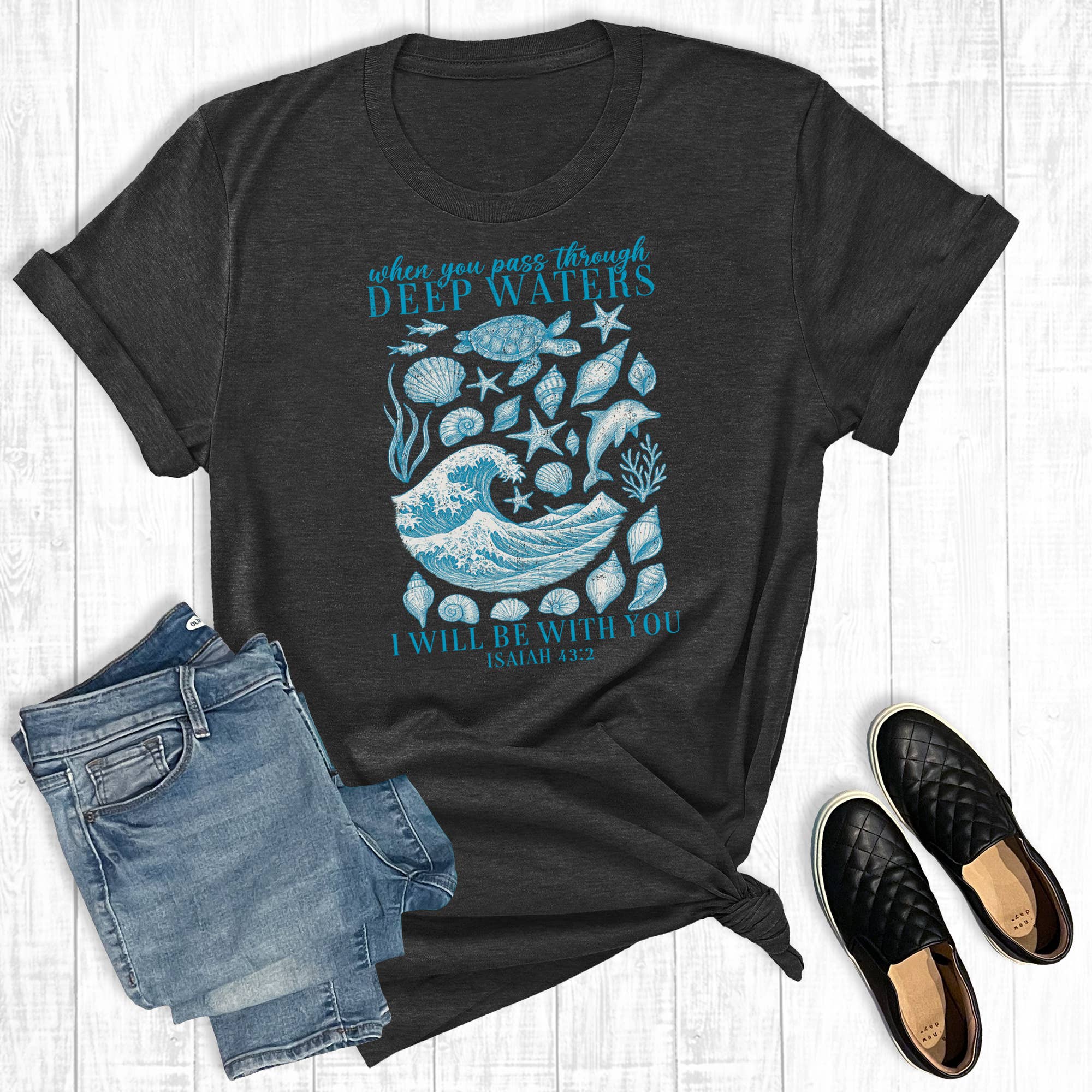 Faith When You Pass Through Deep Waters Graphic Tee