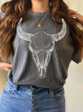Cow Skull Graphic Tshirts