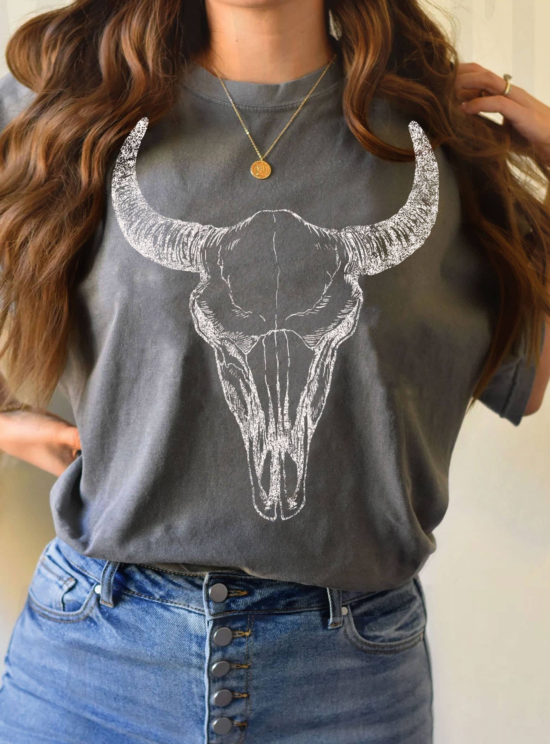 Cow Skull Graphic Tshirts