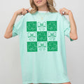 Checkered, Ribbon, Bows, St Patrick's Day, Shamrock Tshirt