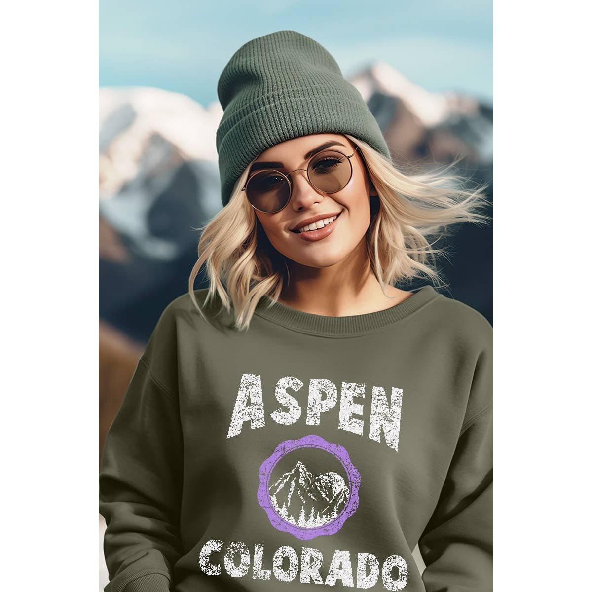 Aspen Colorado Ski  Graphic Sweatshirts