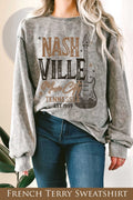 Nashville Music City Mineral Graphix Terry Sweatshirt