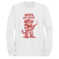 Cowboy Cat Funny Women's Sweatshirt White