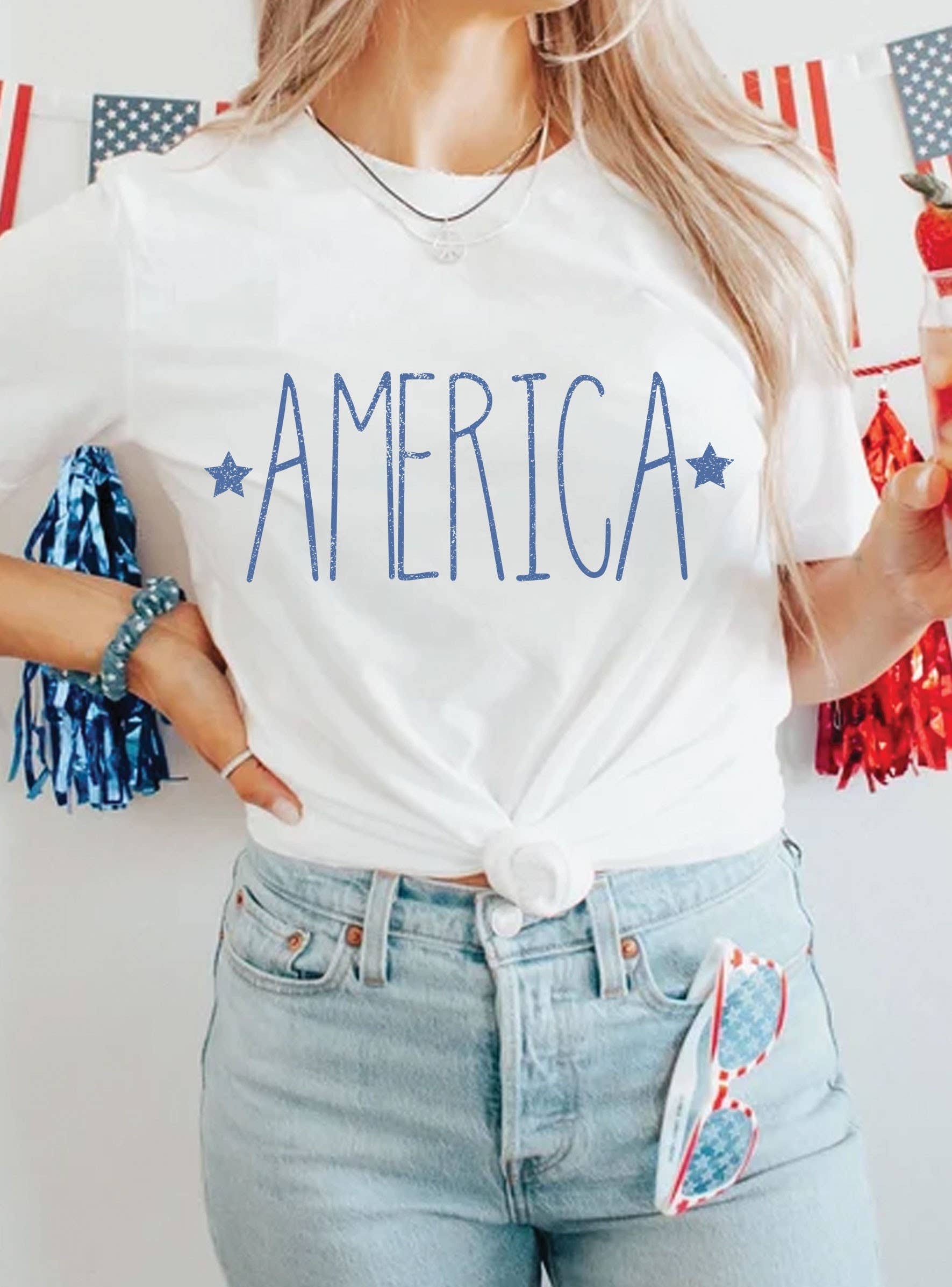 America Star Graphic Tshirts