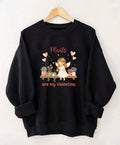 Plants Are My Valentine Sweatshirt, Valentine’S Day Plant Lover Gift, Cute Botanical Crewneck, Plant Mom Sweater