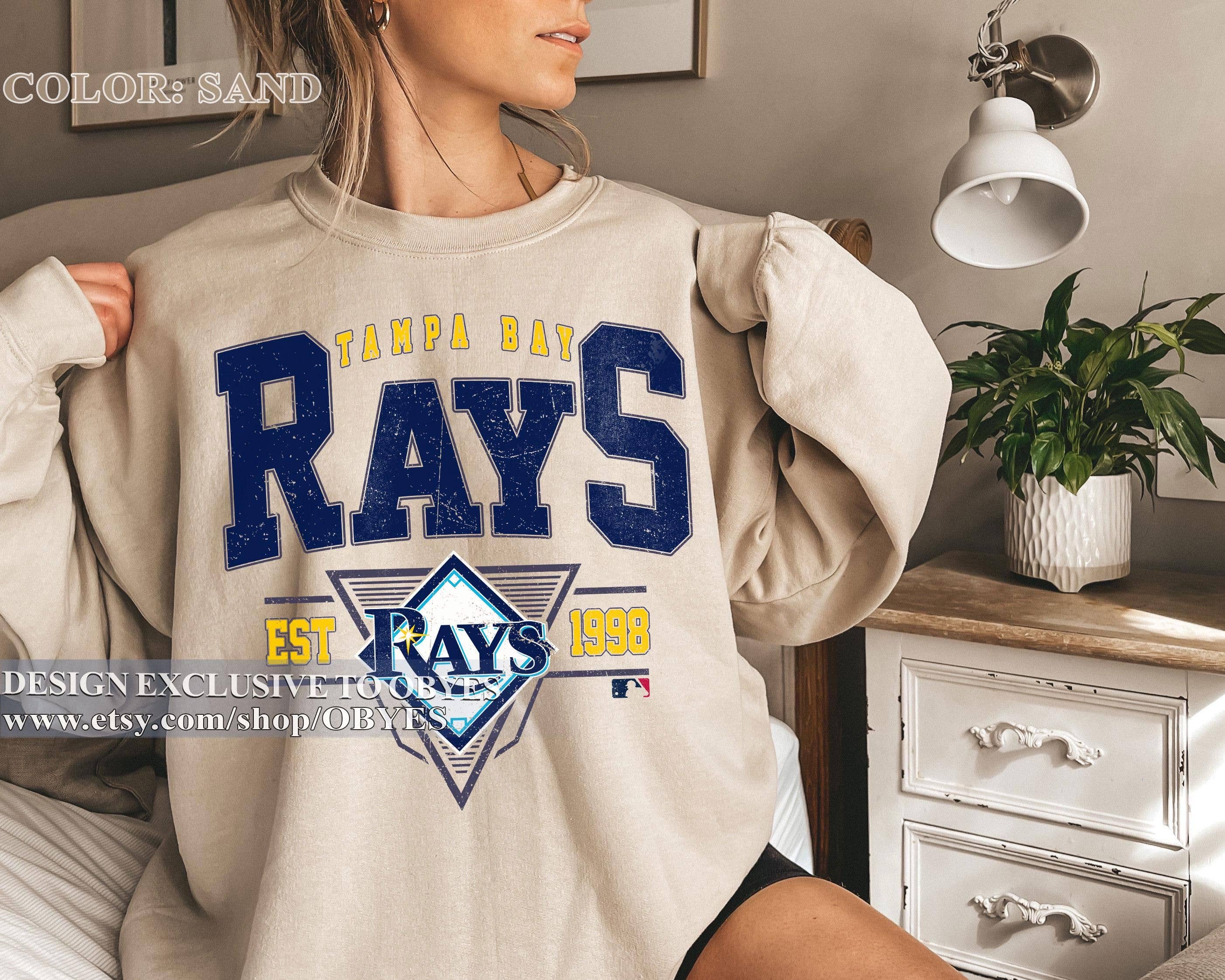 Vintage Tampa Bay Baseball Sweatshirt For Fans