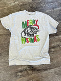 Merry Hissmas (with Possum) On Ash Gray Tee