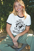 He Owns the Cattle  Ringer Graphic Top