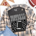 Patterned Football Mom Tee