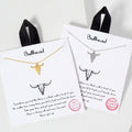 Bullhead Shaped Pendant Necklace