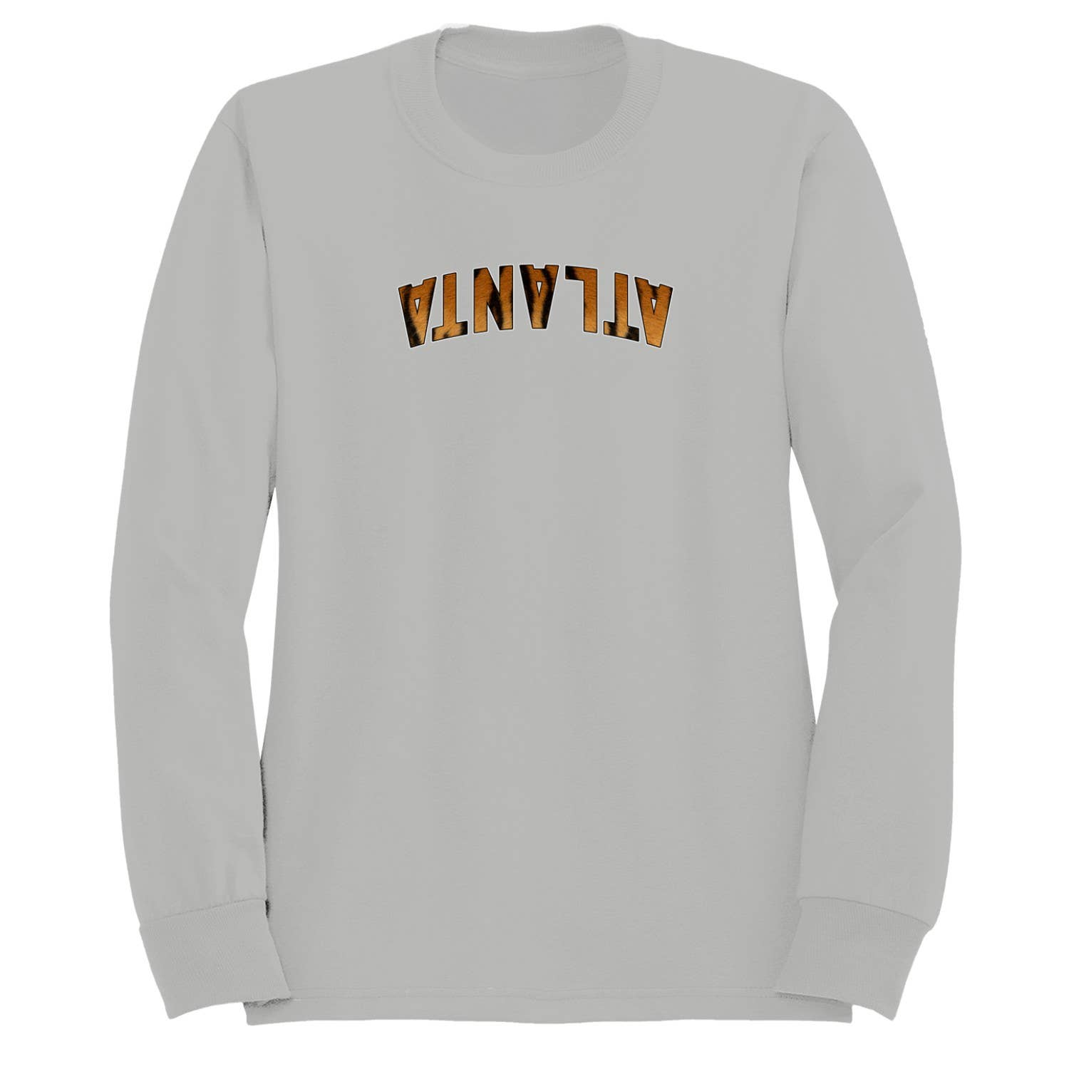 Atlanta Tiger Print Bold Text Men's Sweatshirt