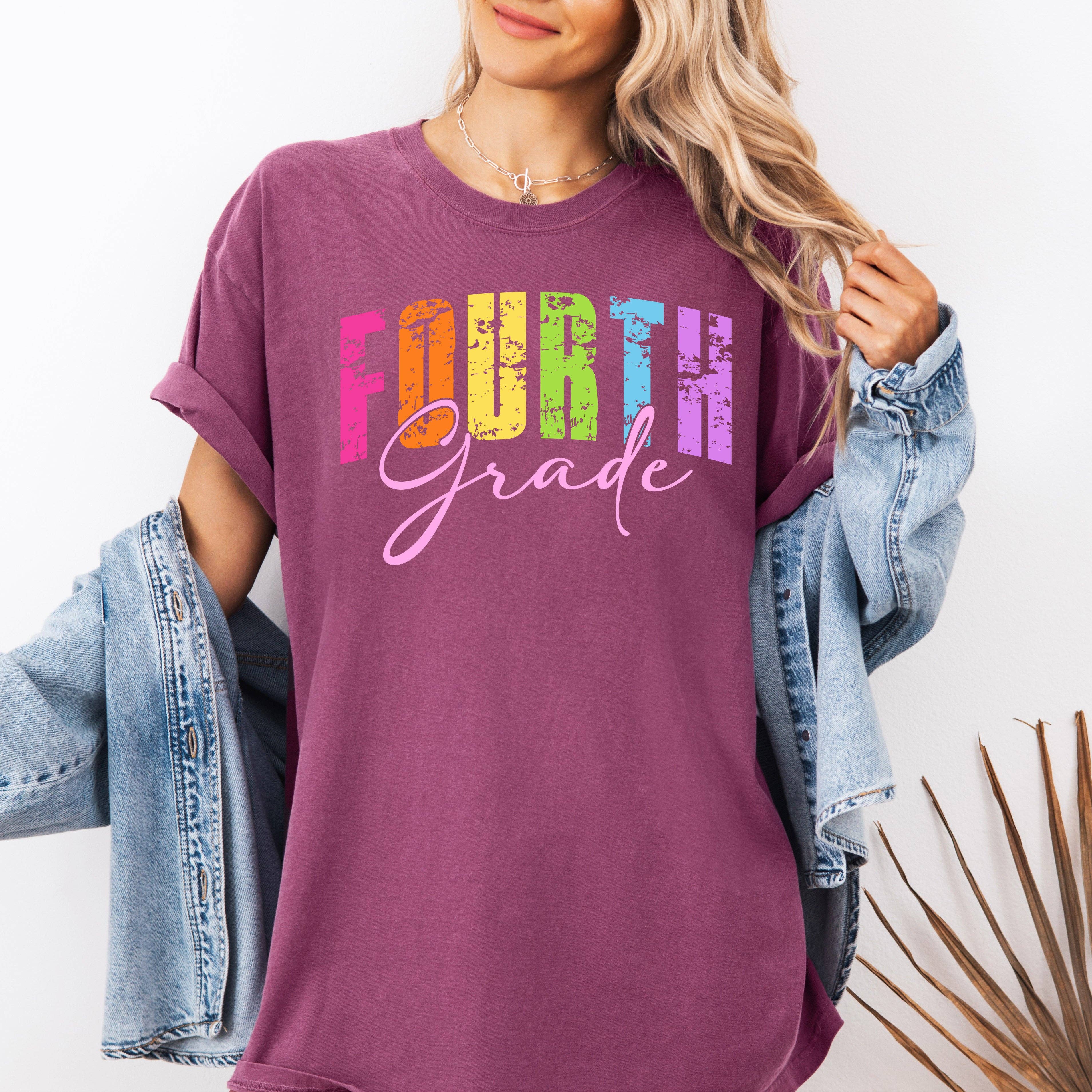 Fourth Grade, Retro, Teacher, Back To School Cute T-Shirt