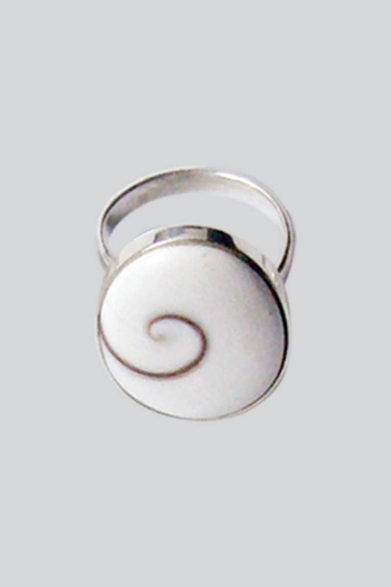 Sterling Silver Shiva Shell Ring (SR-39)
