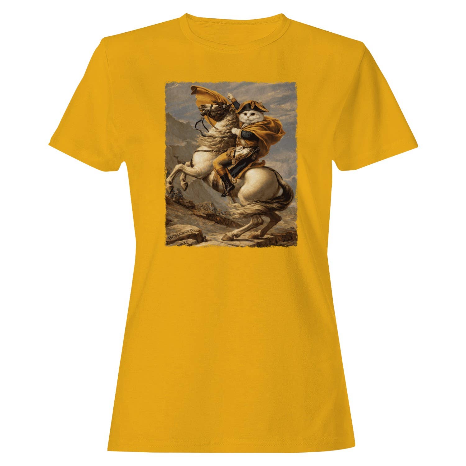 Napoleon Bonaparte Riding Women's T-Shirt Gold