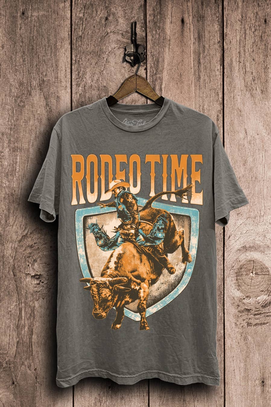 Rodeo Time Bull Ride Graphic Top