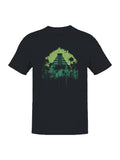 Ancient Jungle Pyramid Design Men's T-Shirt