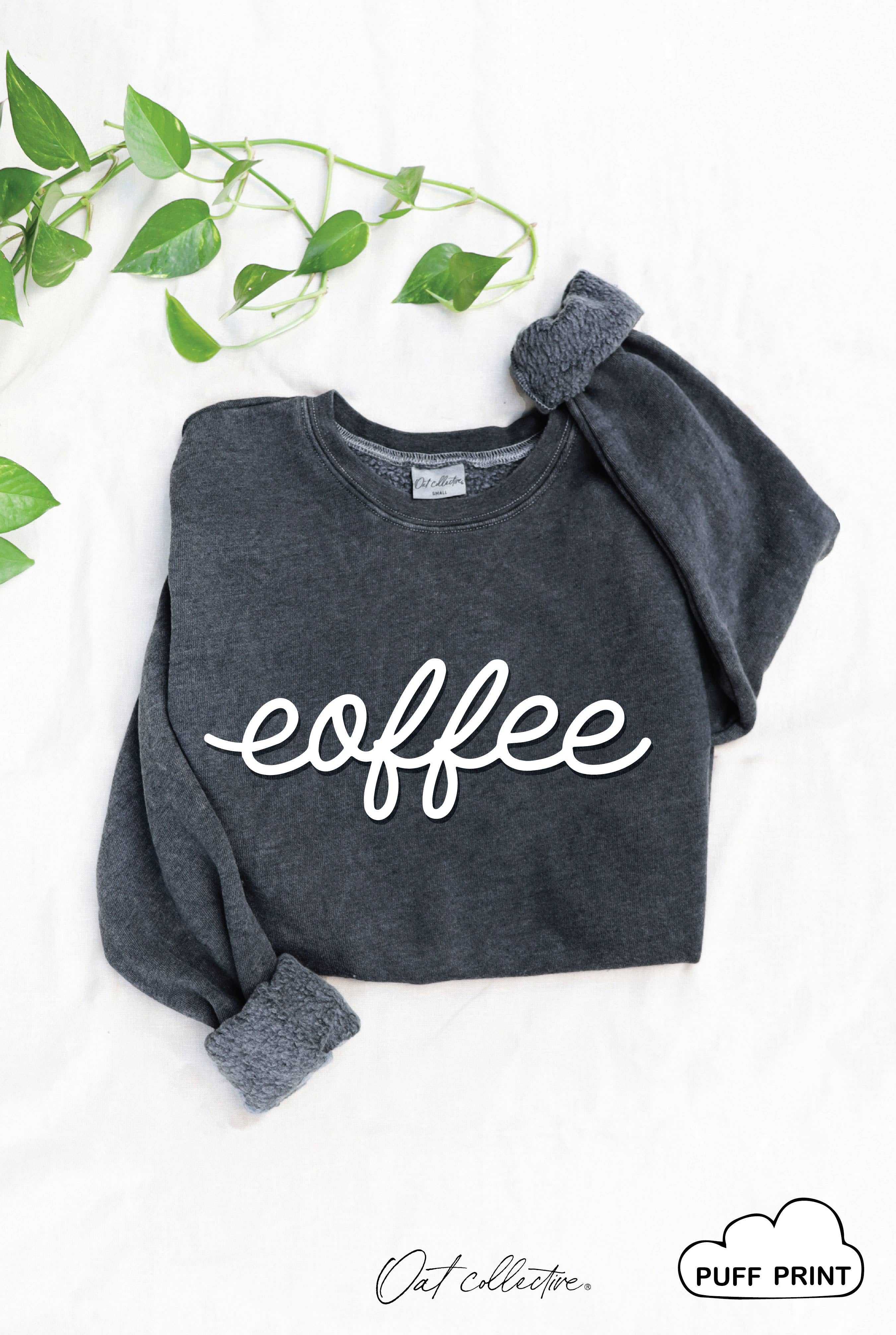 Coffee Puff     Mineral Graphic Sweatshirt