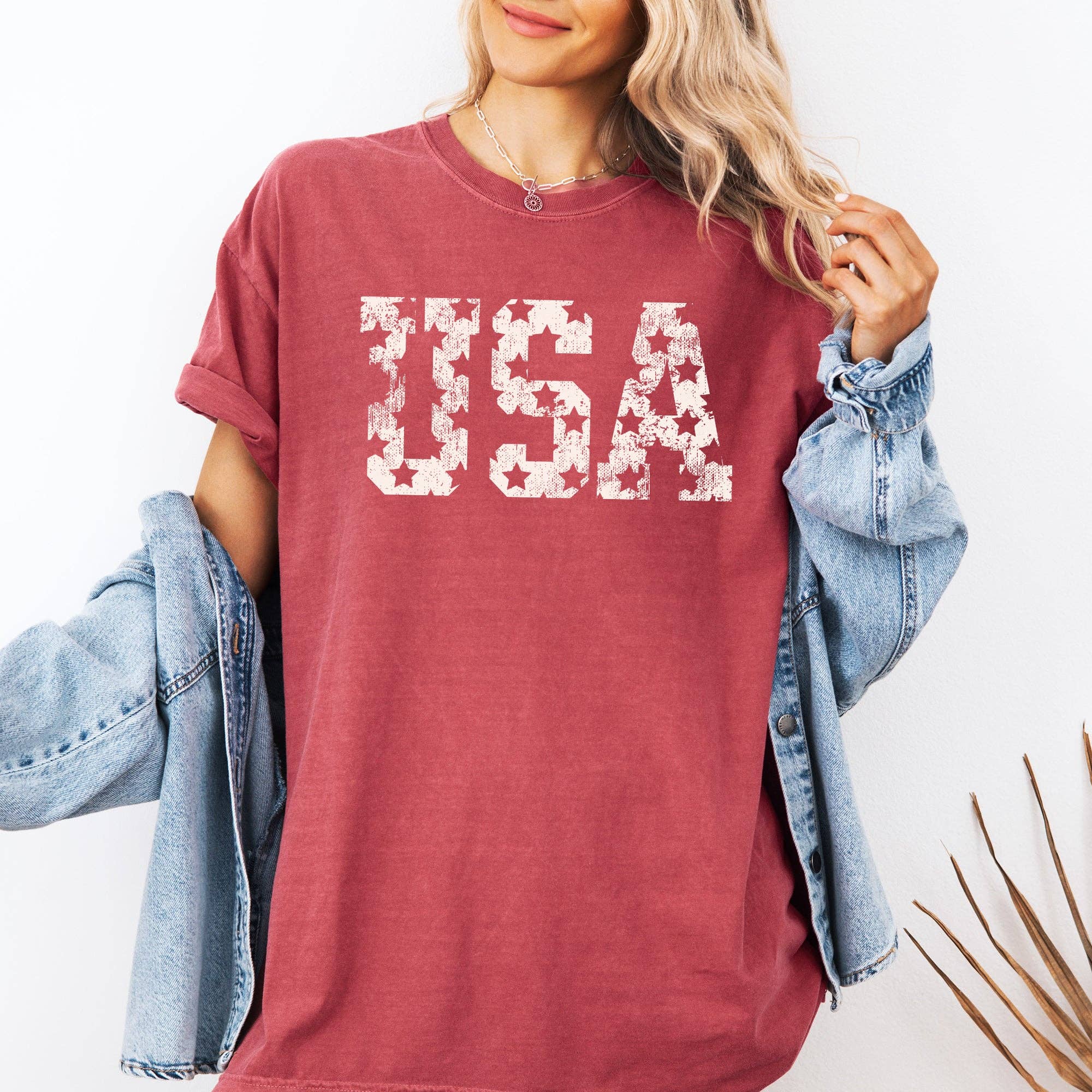 Retro, USA Stars, Patriotic, America, 4th of July Tshirt