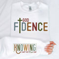 Godfidence + Sleeve Crewneck Sweatshirt