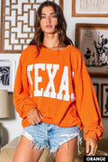 T1770 | 'texas' Comfy Graphic Sweatshirt, Gameday