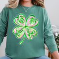 Watercolor Irish Lucky Charm Comfort Color Tee