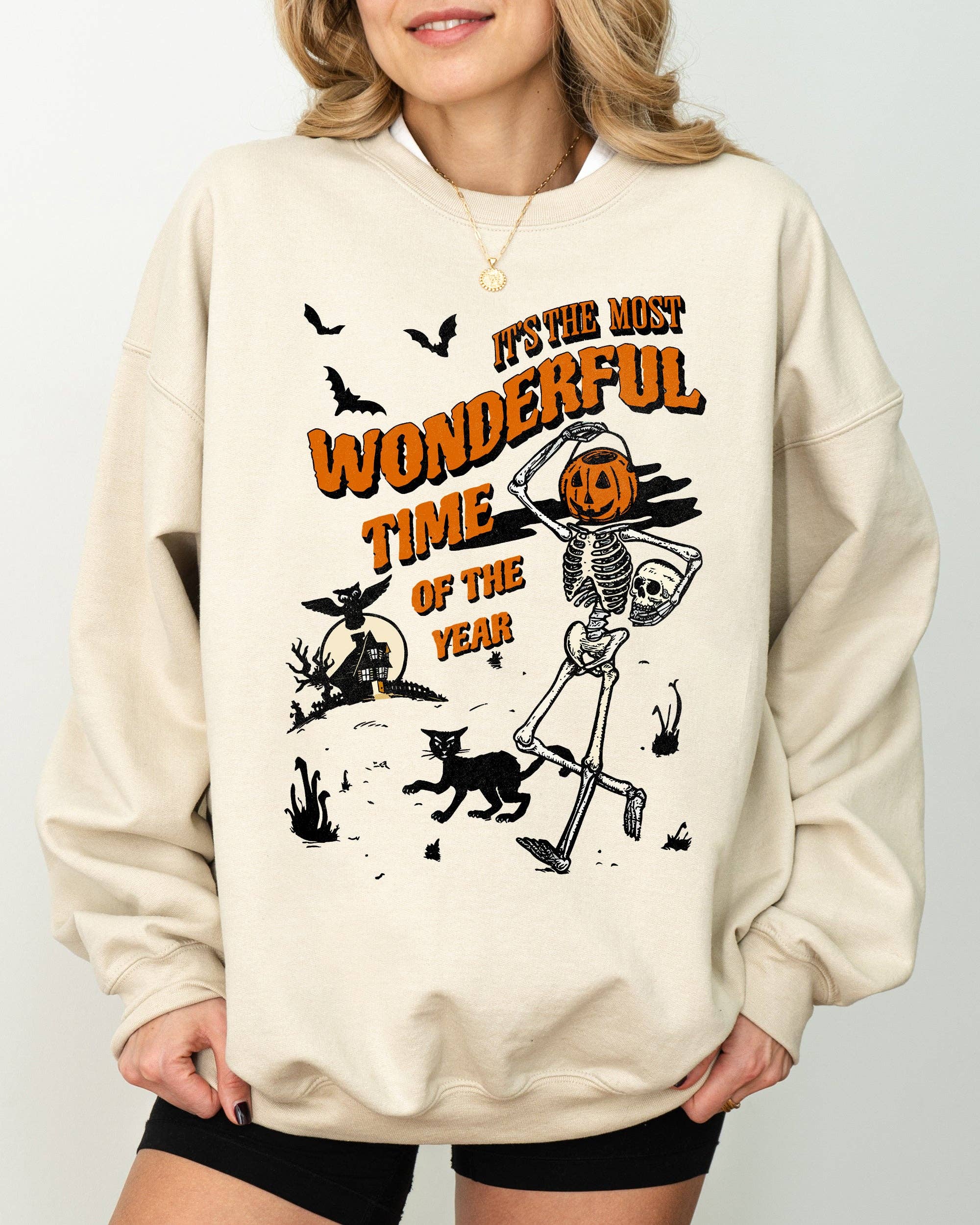 It's the Most Wonderful Time Skeleton Halloween, Sweatshirt