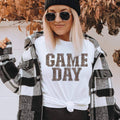 Gameday Leopard Print - White Tee