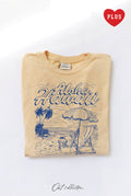 Aloha Hawaii Plus Mineral Graphic Top