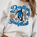 Retro Dallas Mavericks Crewneck Sweat Sweatshirt, Game Day
