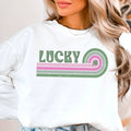 Lucky  St. Patricks Day Graphic Crewneck Sweatshirt