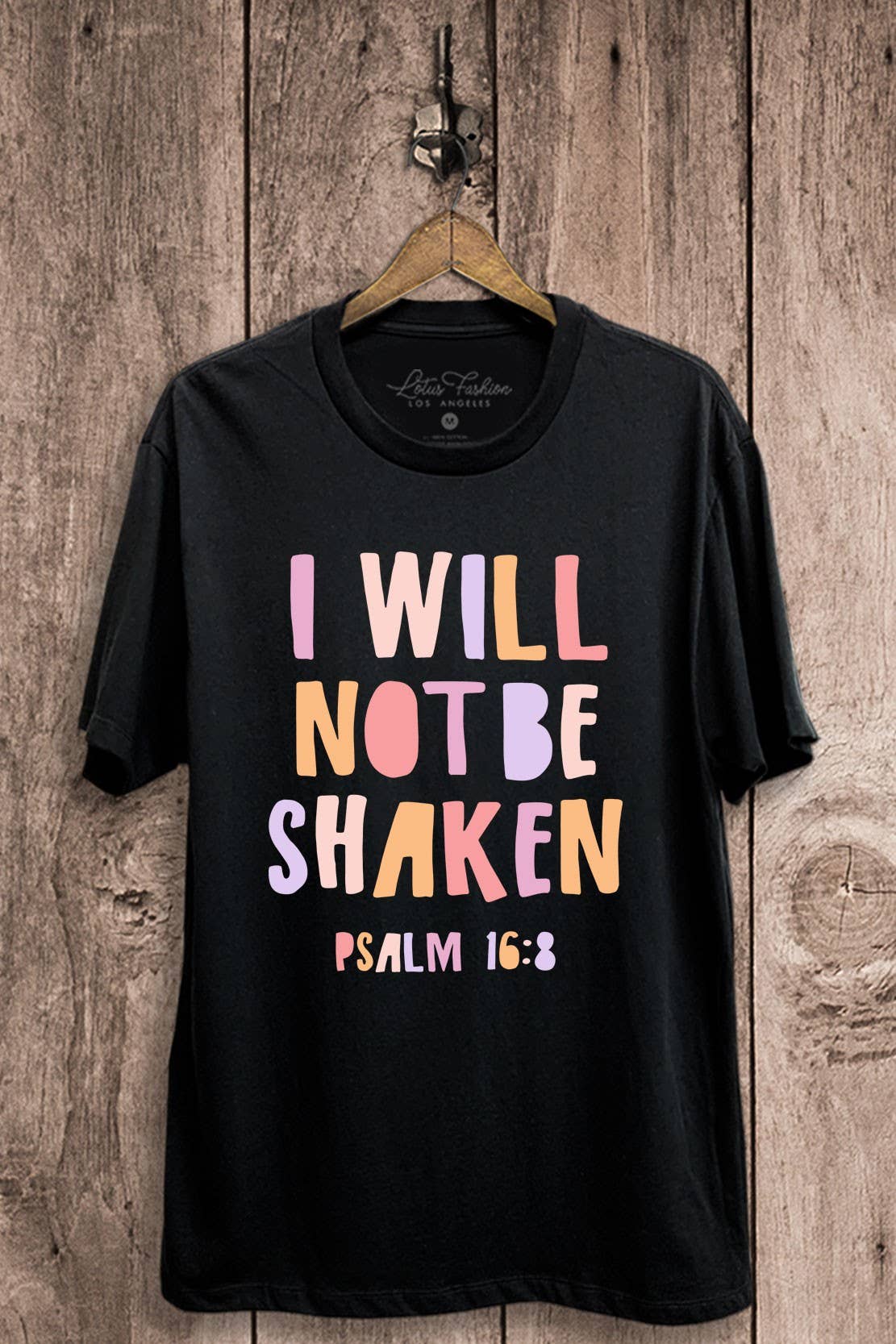 I Will Not Be Shaken Graphic Top