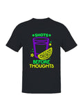 Shots Before Thoughts Neon Art Men's T-Shirt