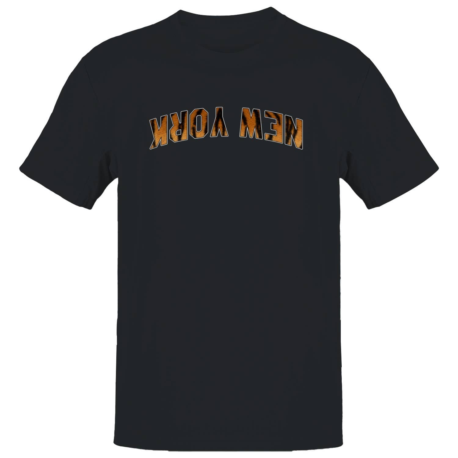 New York Tiger Print Bold Graphic Men's T-Shirt