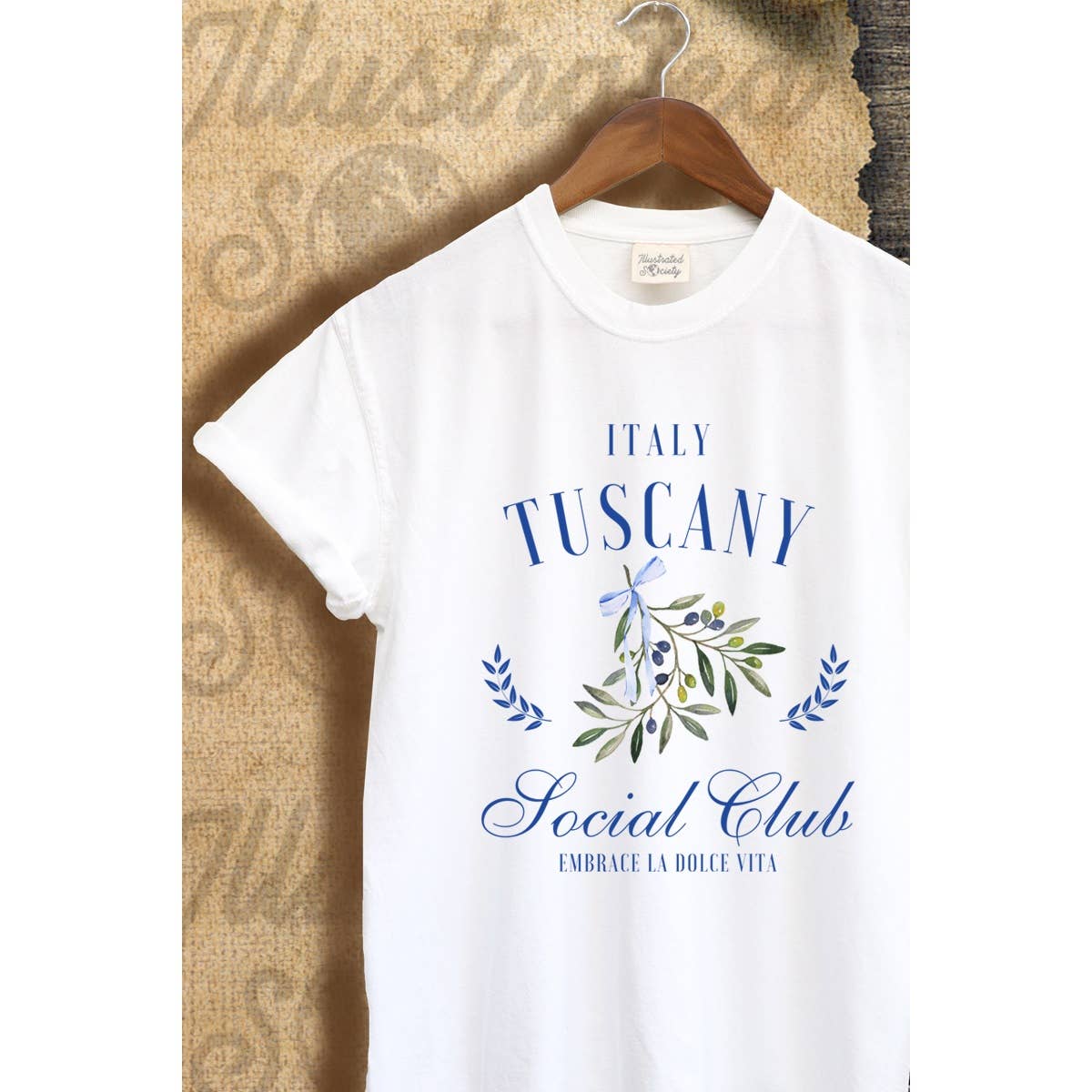 Tuscany Italy  Vintage Graphic  Tee