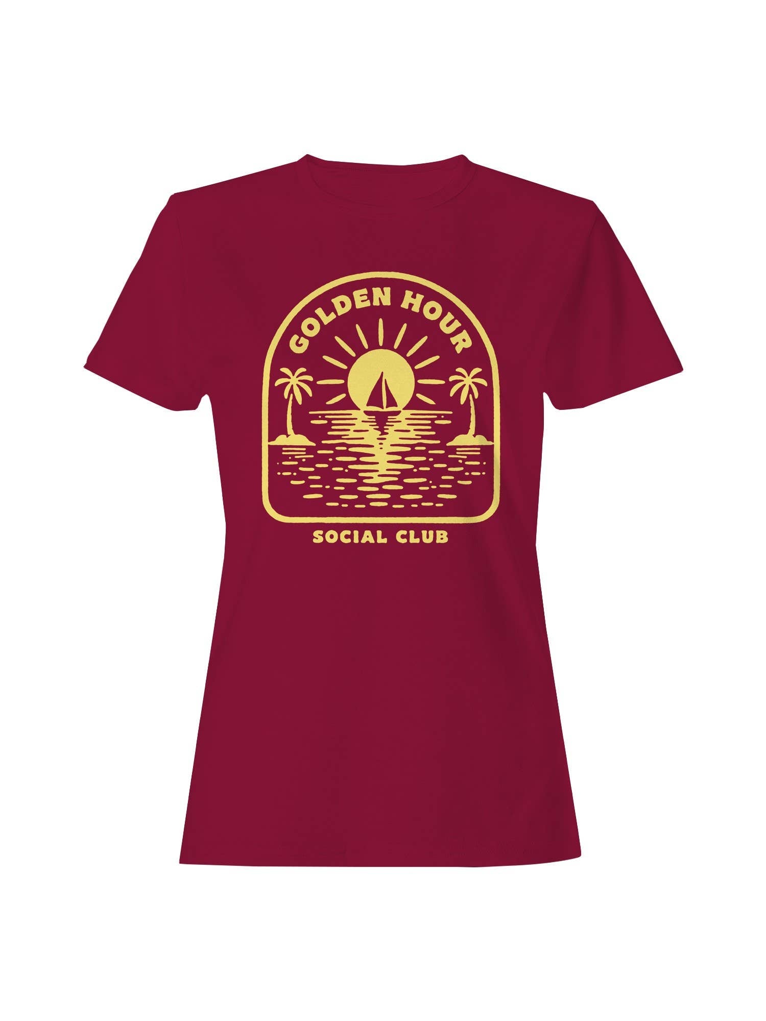 Golden Hour Social Club Ocean Scene Women's T-Shirt