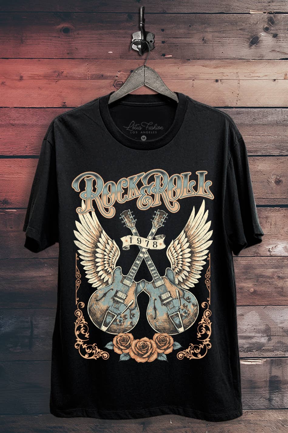 Rock & Roll Guitars Graphic Top