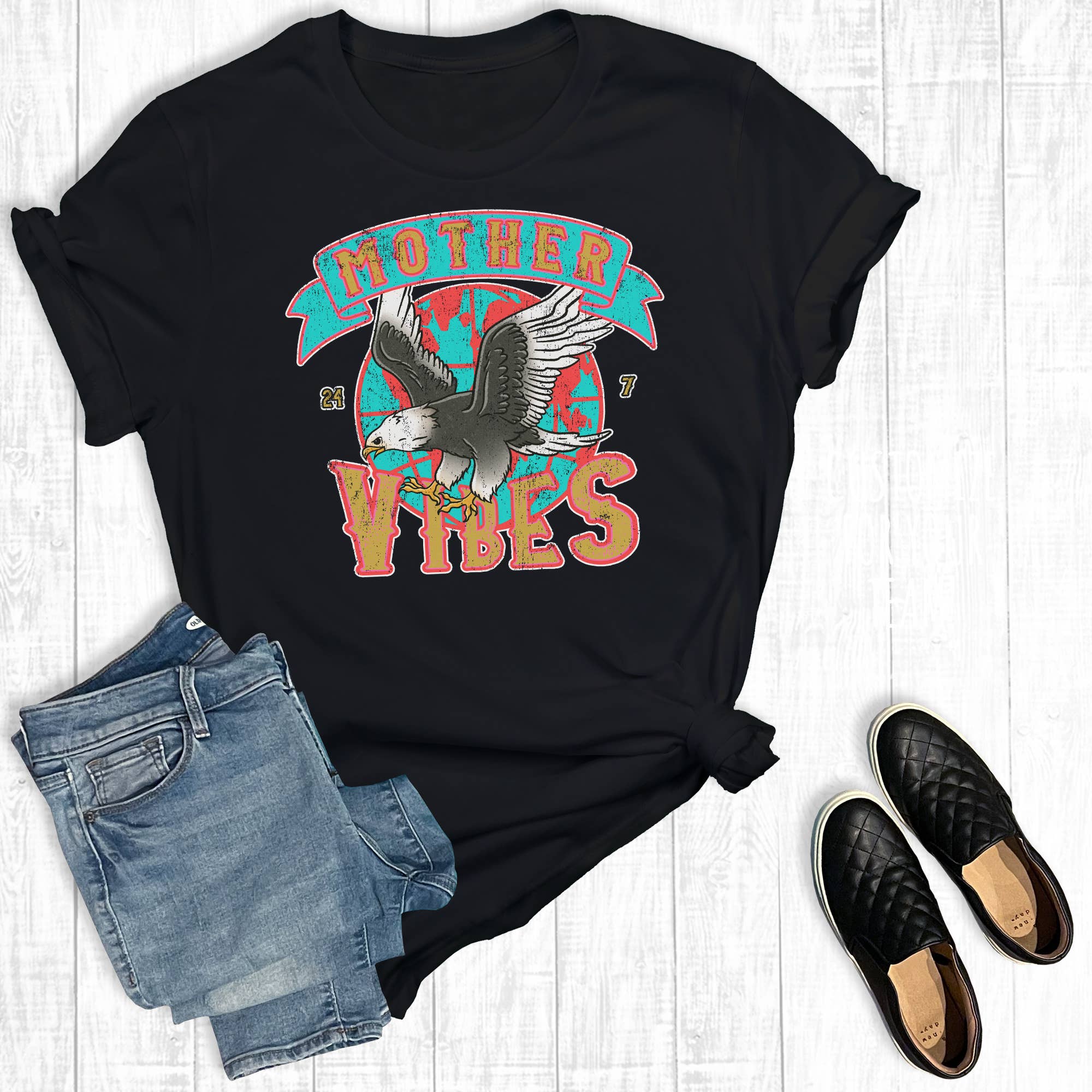 Mother Vibes Eagle Graphic Tee