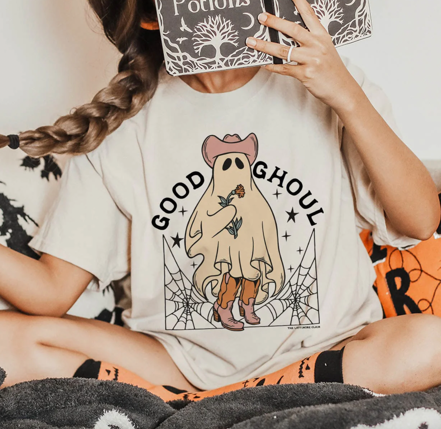 Good Ghoul Halloween Graphic Tee - 2 Color Options