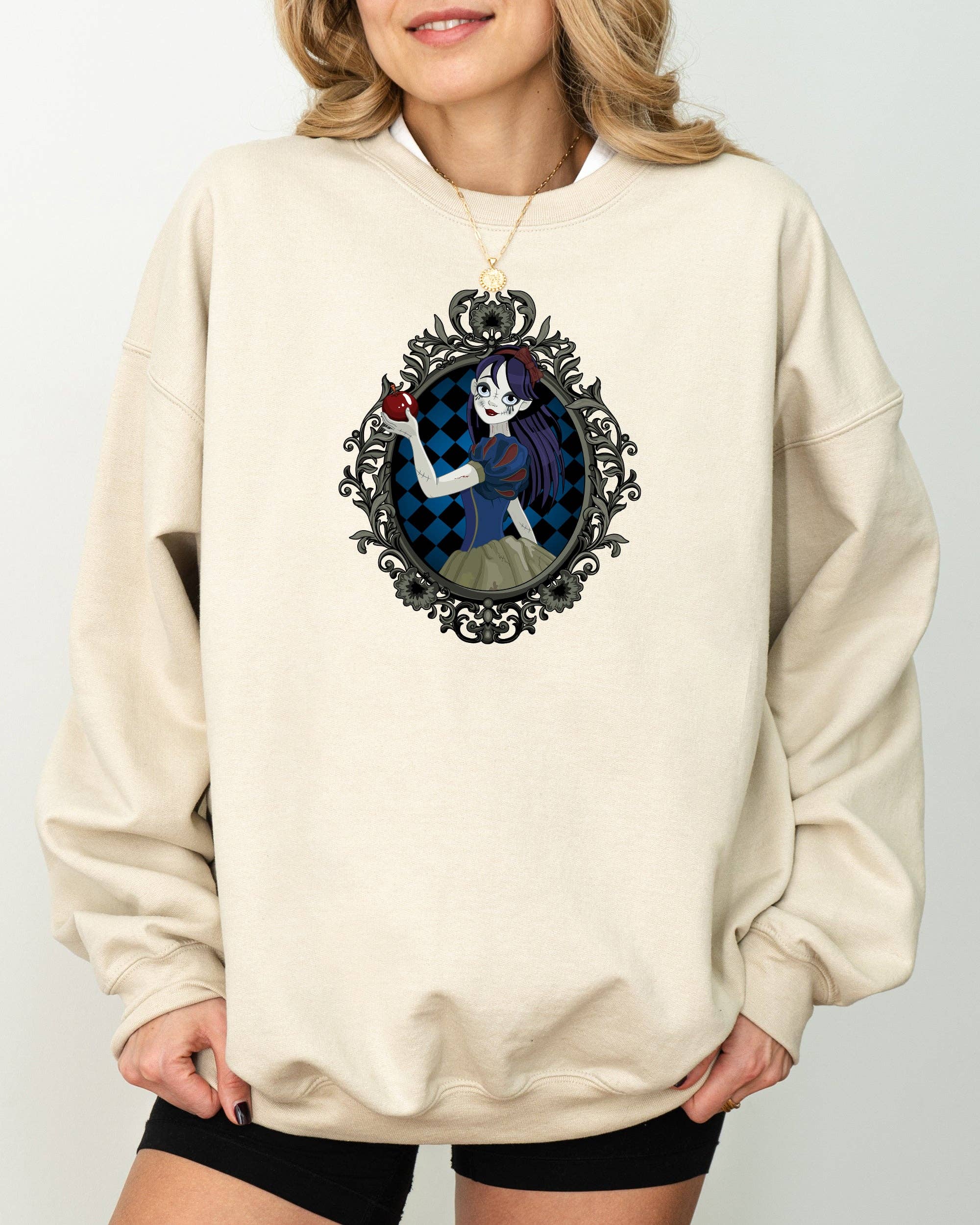 Snow White, Princess, Skeleton, Halloween Sweatshirt