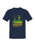 Alien Cow Abduction Fields Men's T-Shirt