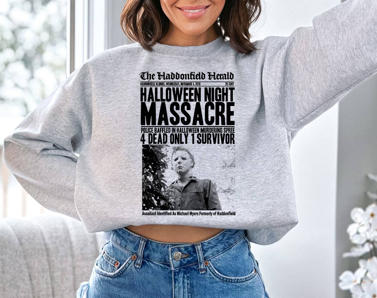 Halloween Night Massacre - Horror Halloween Sweatshirt