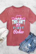 Neon My First Rodeo Women's Vintage Graphic Tshirts
