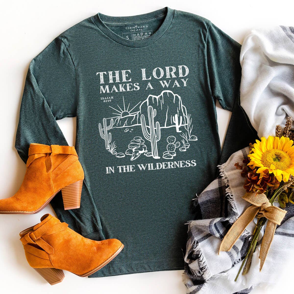 The Lord Makes A Way Christian Long Sleeve