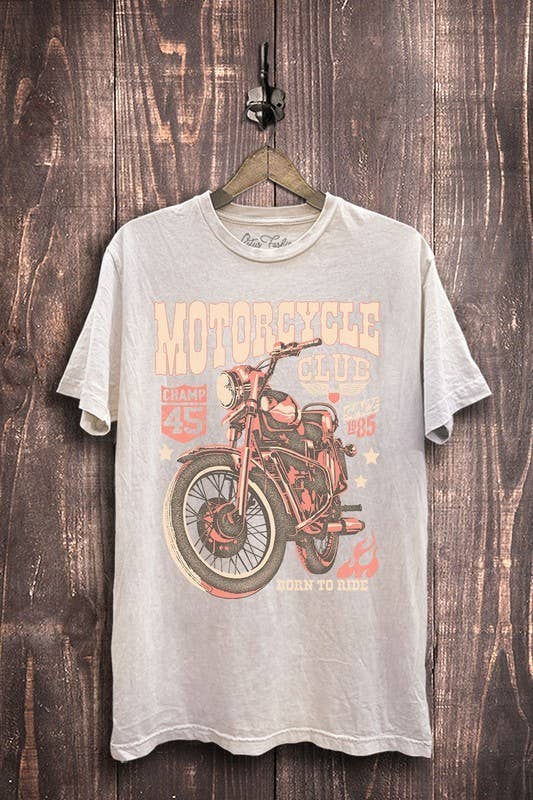 Motorcycle Club Graphic Top
