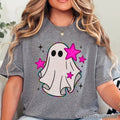 Halloween 2025 Preppy  Ghost Graphic Tee | Gildan