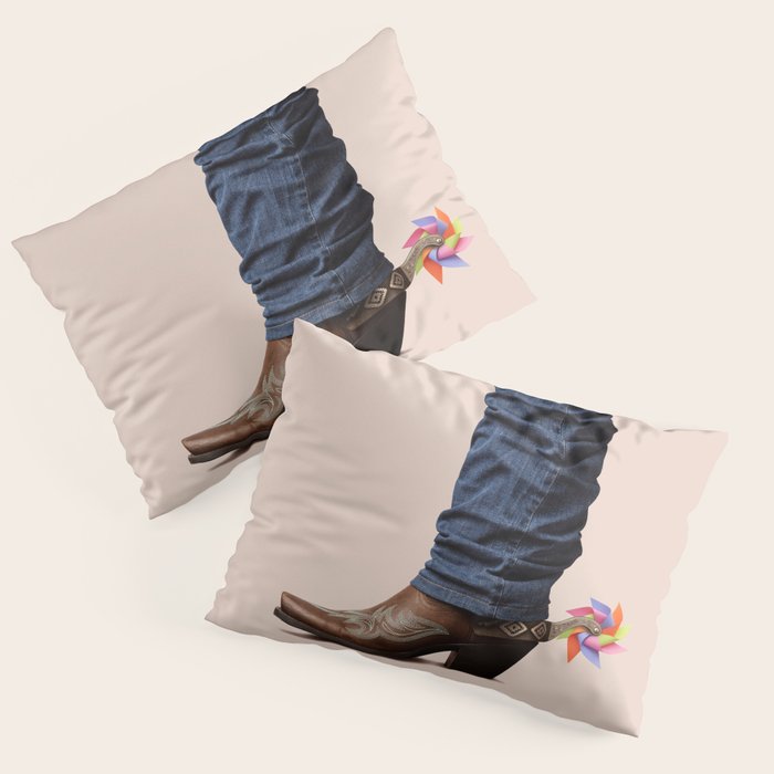 Funny Cowboy  Pillow Sham Gallery Image 3