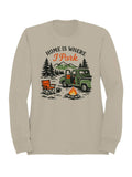 Roadtrip USA Home Is Where I Park Graphic Men's Sweatshirt
