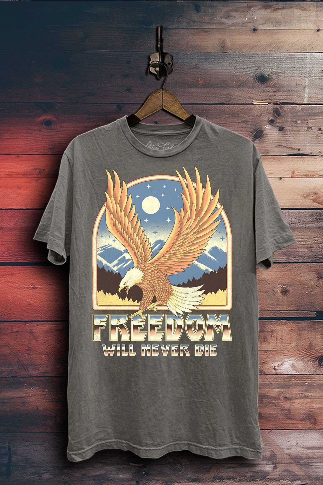 Freedom Will Never Die Eagle Graphic Top