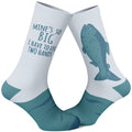 Mine's So Big I Have To Use Two Hands Fishing Sock Funny